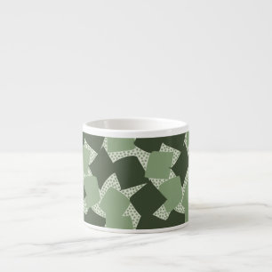 Tasse Expresso Départ Tranchant : Abstrait Géométrique Vintage Sa
