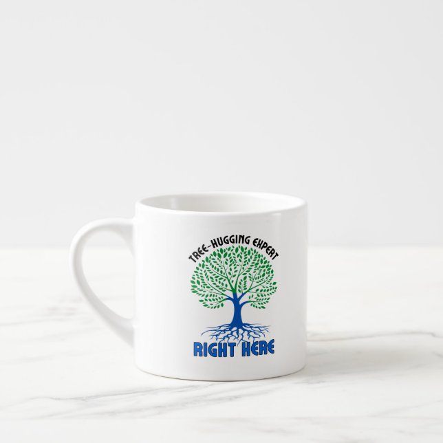Tasse Expresso Des experts en accrochage d'arbres, ici.w (Gauche)