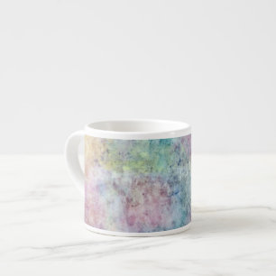 Tasse Expresso dessin abstrait de carte blanche d'aquarelle