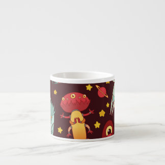Tasse Expresso Dessin Alien : Espace Vintage