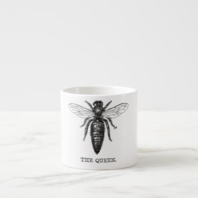Tasse Expresso Dessin classique de l'illustration de Queen Bee (Devant)
