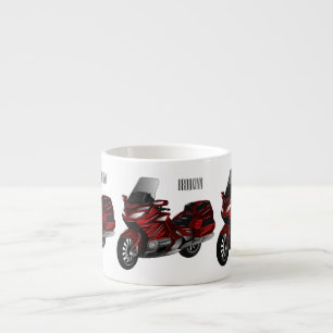 Tasse Expresso Dessin de moto de tourisme