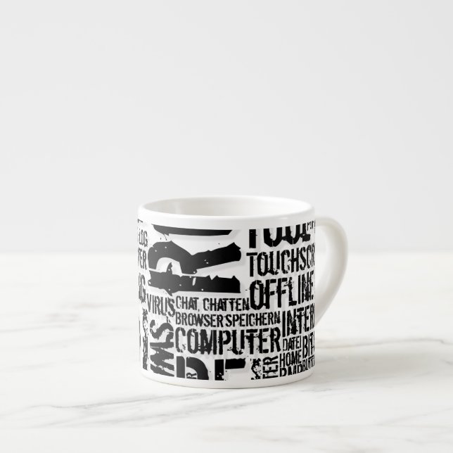 Tasse Expresso Dictionnaire informatique... (Devant droit)