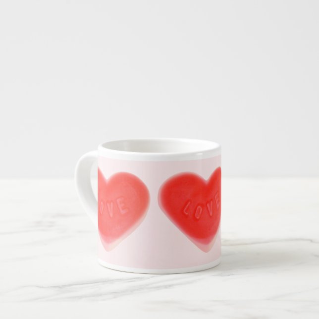 Tasse Expresso Douce Coeur rose espresso mug (Devant gauche)