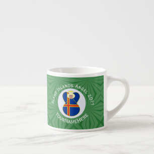 Tasse Expresso Drapeau d'Åland Ange de Noël 