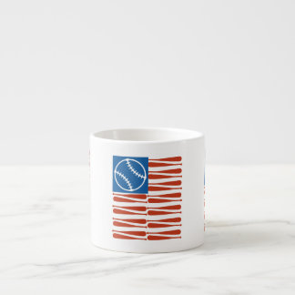 Tasse Expresso Drapeau de base-ball