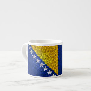 Tasse Expresso Drapeau de la Bosnie-Herzégovine Design patriotiqu