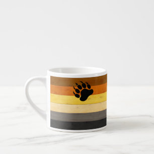 Tasse Expresso Drapeau de la fierté des ours de SlipperyJoe's tex