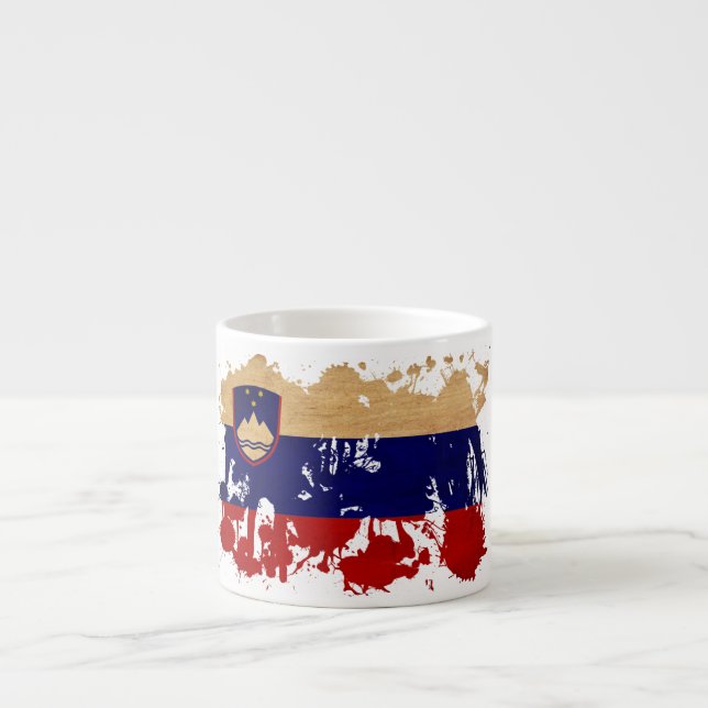 Tasse Expresso Drapeau de la Slovénie (Devant)