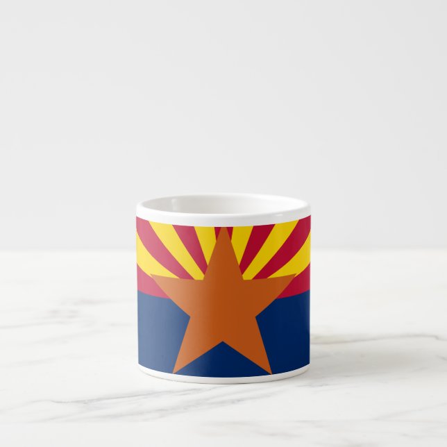 Tasse Expresso Drapeau de l'État d'Arizona (Devant)