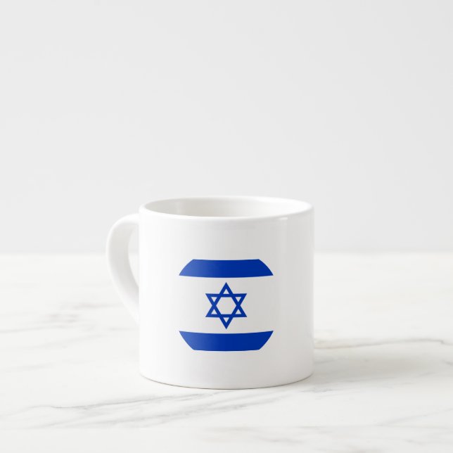 Tasse Expresso Drapeau de l'Israël (Devant gauche)