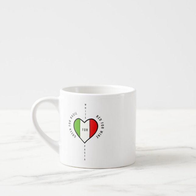 Tasse Expresso Drapeau de l'Italie (Gauche)
