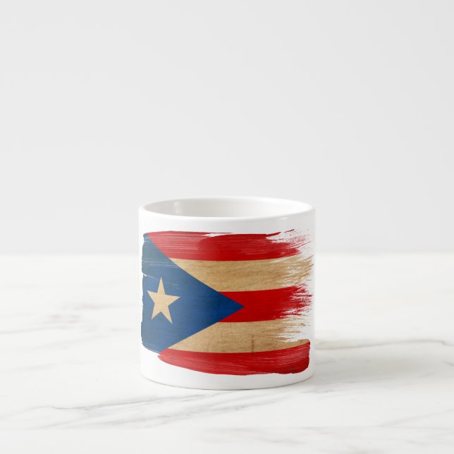 Tasse Expresso Drapeau de Porto Rico (Devant)