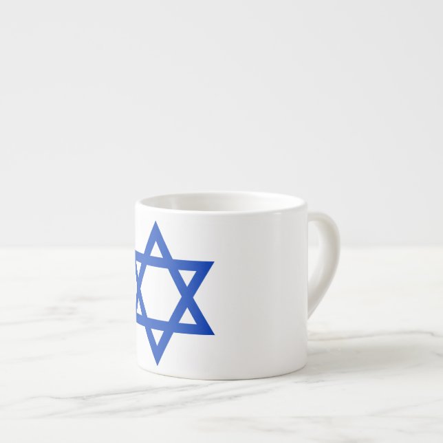 Tasse Expresso Drapeau d'Israël (Devant droit)