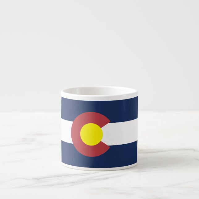 Tasse Expresso Drapeau du Colorado (Devant)
