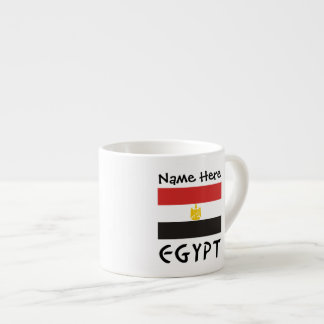 Tasse Expresso Drapeau égyptien personnalisé
