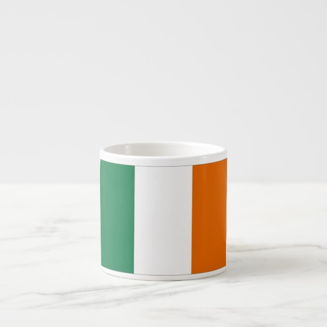 Tasse Expresso Drapeau irlandais (Devant)