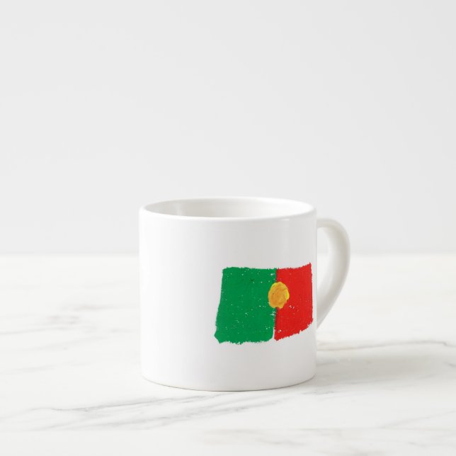 Tasse Expresso Drapeau portugais (Devant droit)