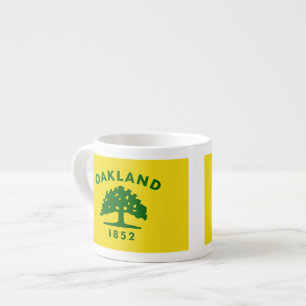 Tasse Expresso Drapeaux d'Oakland, la Californie