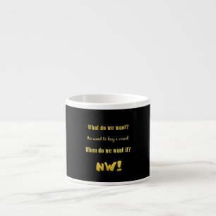 Tasse Expresso Drôle Acheter une voyelle — Maintenant !