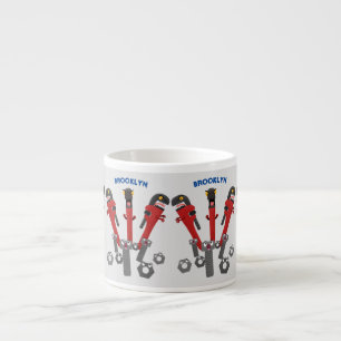 Tasse Expresso Drôle outil monstre de clé humour dessin animé