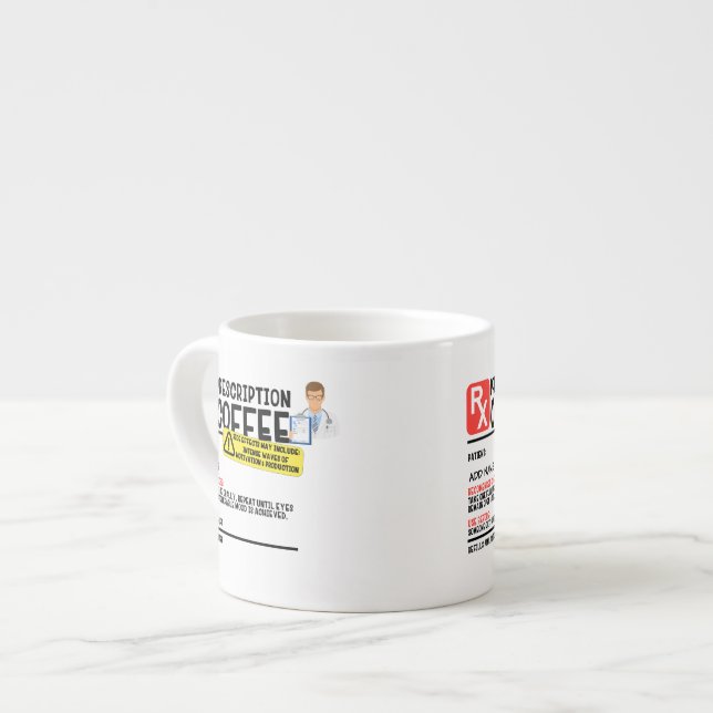 Tasse Expresso Drôle Prescription Espresso Mug (Devant gauche)
