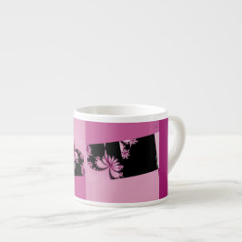 Tasse Expresso Eau de rose du jardin fractal