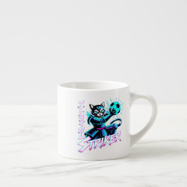 Tasse Expresso  Electric Samurai Cat Mug - Perfect for Anime Fans (Droite)