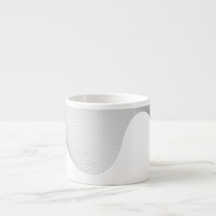 Tasse Expresso Élégante, moderne, futuriste abstraction des vague