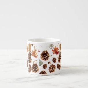 Tasse Expresso Elégante Pine Cone Espresso Mug - Célébration de l