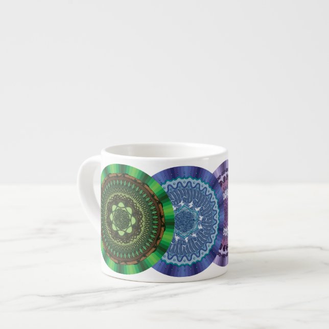 Tasse Expresso Eléments Mandalas Spécialité Mug (Devant gauche)