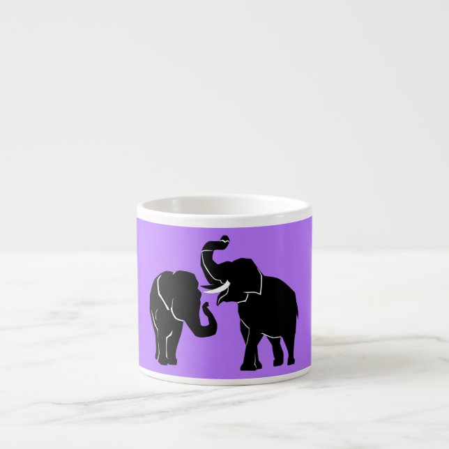 Tasse Expresso Eléphants (Devant)