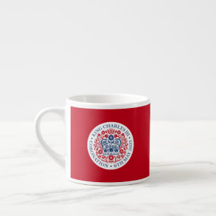 Tasse Expresso Emblème du couronnement du roi Charles III