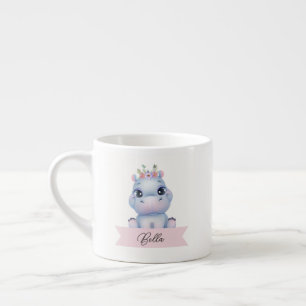 Tasse Expresso Enfants hippo personnalisés
