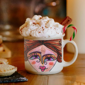 Tasse Expresso Espresso Mug (Femme charlatane - 01)
