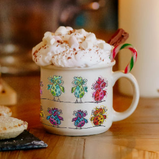 Tasse Expresso Espresso Mug (Oiseaux lunaires 01)