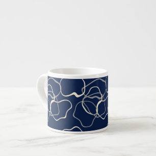 Tasse Expresso Espresso mug ondulé bleu foncé