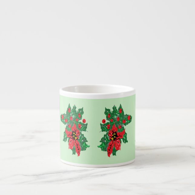 Tasse Expresso Espresso Mug : Poinsettia (Devant)