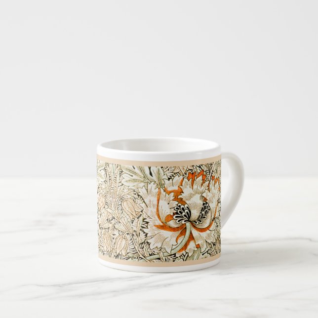 TASSE EXPRESSO ESPRESSO MUG : WILLIAM MORRIS : HONEYSUCKLE (Devant droit)