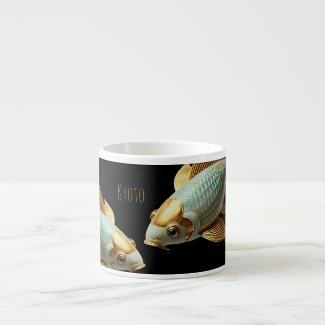Tasse Expresso Espresso/Porcelain Koi/Bouge de spécialités (Devant)