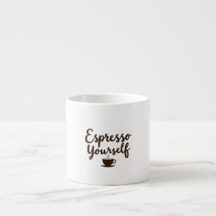 Tasse Expresso Espresso Vous-Même Drôle Citation de café Typograp