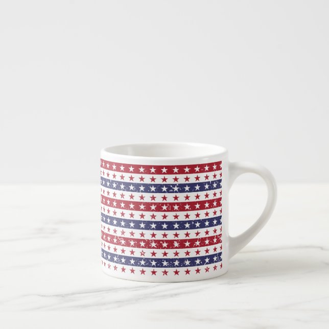 Tasse Expresso Étoiles patriotiques Espresso Mug (Droite)