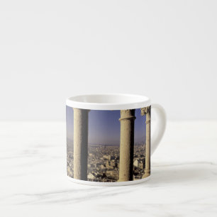 Tasse Expresso Europe, France, Paris, Vue de Paris à travers