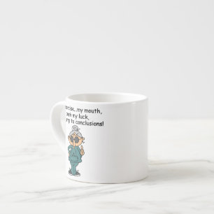 Tasse Expresso Exercice, Push, Jump Humour