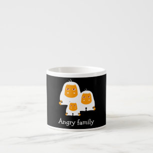 Tasse Expresso Famille en colère Singes design T-Shirt Bain Mat