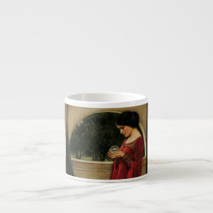 Tasse Expresso Femme à la boule de cristal, peinture de Waterhous