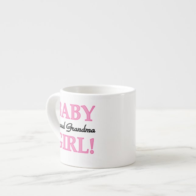 Tasse Expresso Fière grand-mère Baby Girl Cadfts (Devant gauche)