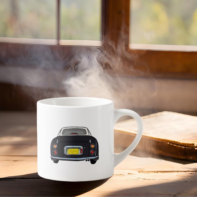 Tasse Expresso Figarines Nom Black Figaro Car Espresso Cup (How do you like your coffee in a morning? I like mine with a fig. Customise with your name)