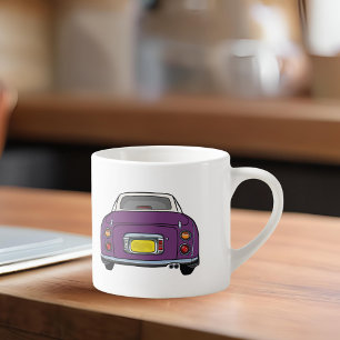 Tasse Expresso Figarines Nom Purple Figaro Car Espresso Cup