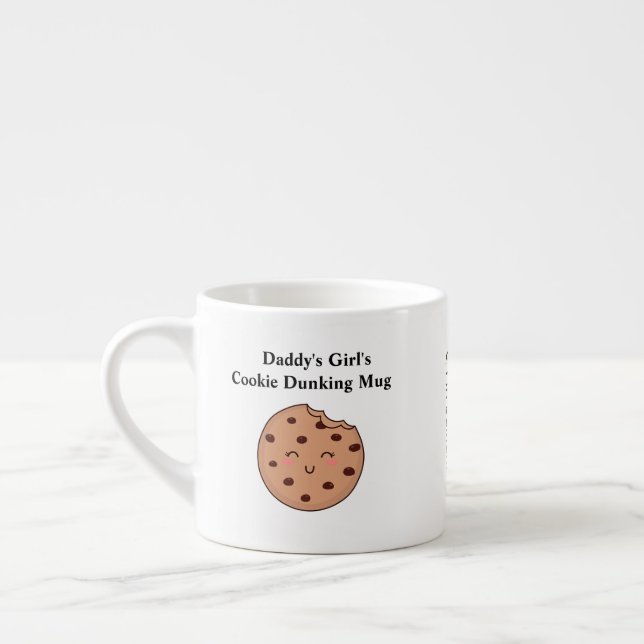 Tasse Expresso Fille de papa - Lait et biscuits Mug  (Gauche)